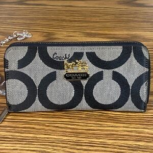 Coach Black and Gray Wallet